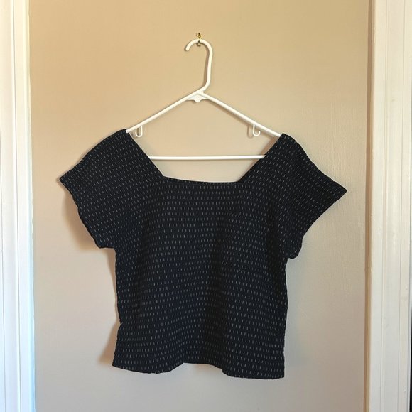 Madewell Black Square Neck Blouse - Picture 4 of 8
